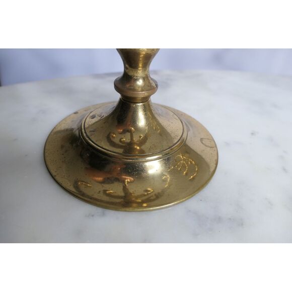 Solid brass menorahs - pair of 2 - heavy - rotating sections - Picture 7 of 9